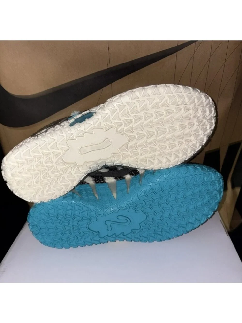 NEW Nike Ja 3 By You Mismatch Blue White IO7565-900 Men Size 7.5, Womens Size 9
